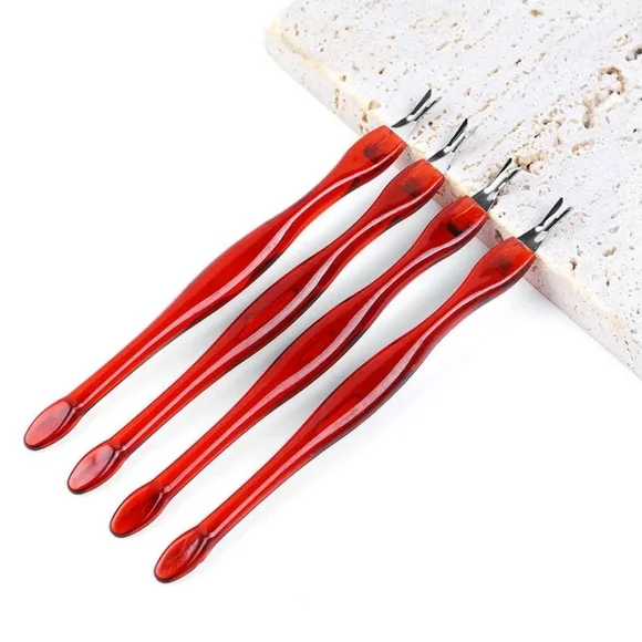 Red Cuticle Remover Tool Set Bundle 25 Sets For $20 Every Set Comes With 4 Pcs. - Picture 3 of 4